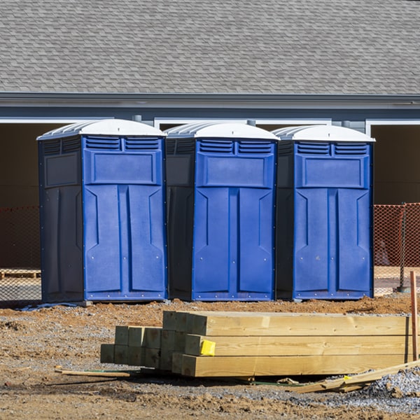 can i customize the exterior of the porta potties with my event logo or branding in Garfield